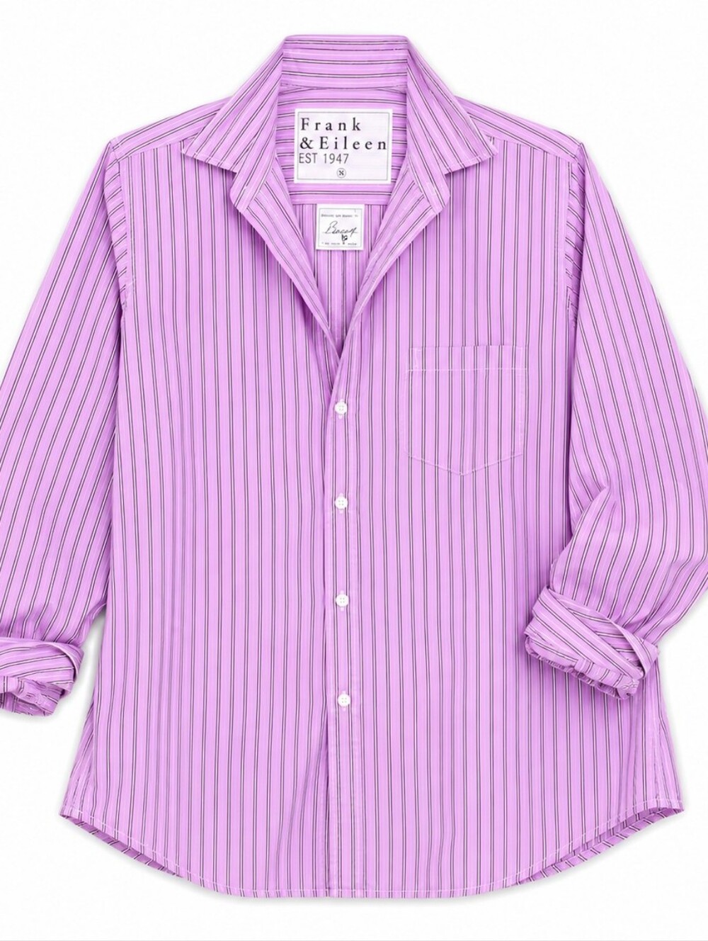 Frank & Eileen Pink Striped Shirt Medium